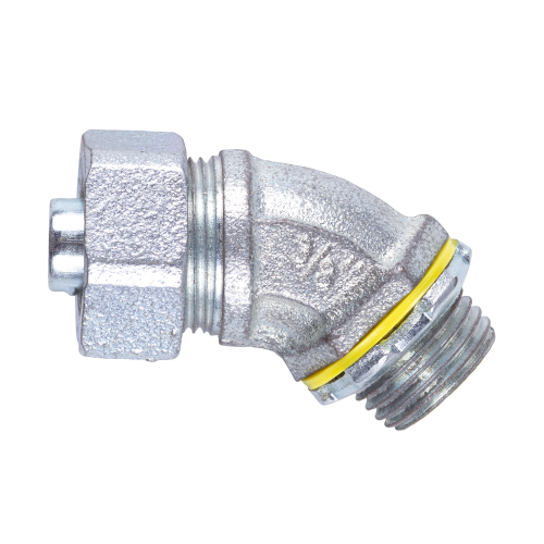 3/8" LQD LQD 3/8" 45 DEGREE LIQUID TIGHT CONNECTOR - STEEL
