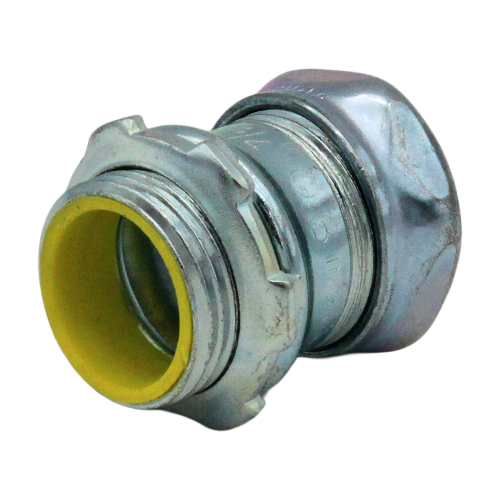 1" EMT EMT 1" COMPRESSION CONNECTOR (INSULATED THROAT) - STEEL