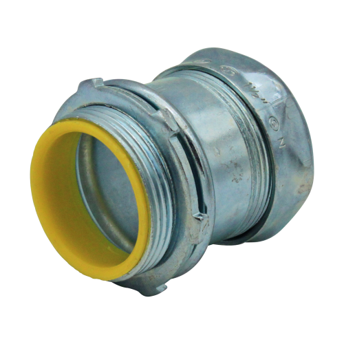 1 1/2" EMT EMT 1 1/2" COMPRESSION CONNECTOR (INSULATED THROAT) - STEEL