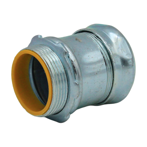 3 1/2" EMT EMT 3 1/2" COMPRESSION CONNECTOR (INSULATED THROAT) - STEEL