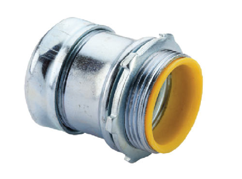 1/2" RGD RGD 1/2" COMPRESSION CONNECTOR (INSULATED THROAT) - STEEL