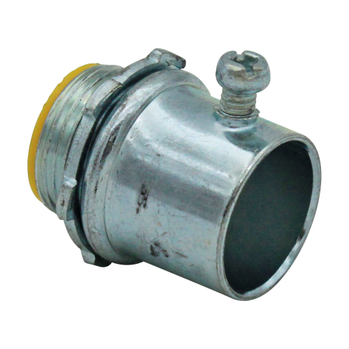 1" EMT EMT 1" SET-SCREW CONNECTOR (INSULATED THROAT) - STEEL