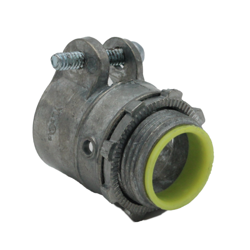 1" FLEX FLEX 1" SQUEEZE CONNECTOR (INSULATED THROAT) - ZINC