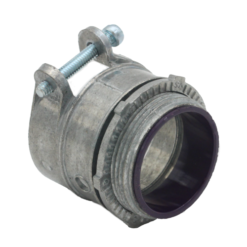 1 1/4" FLEX FLEX 1 1/4" SQUEEZE CONNECTOR (INSULATED THROAT) - ZINC