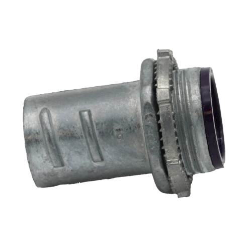 3/4" FLEX FLEX 3/4" SCREW-IN CONNECTOR (INSULATED THROAT) - ZINC