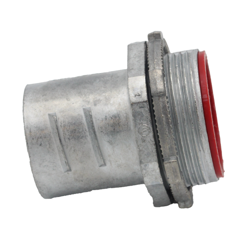 2" FLEX FLEX 2" SCREW IN CONNECTOR (INSULATED THROAT) - ZINC