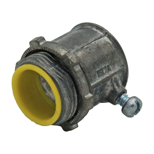 1" EMT EMT 1" SET-SCREW CONNECTOR (INSULATED THROAT) - ZINC