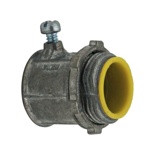 4" EMT EMT 4" SET-SCREW CONNECTOR (INSULATED THROAT) - ZINC