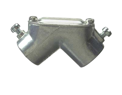 3/4" EMT EMT 3/4" EMT TO EMT 90 DEGREE PULL ELBOW W/ GASKET - ZINC