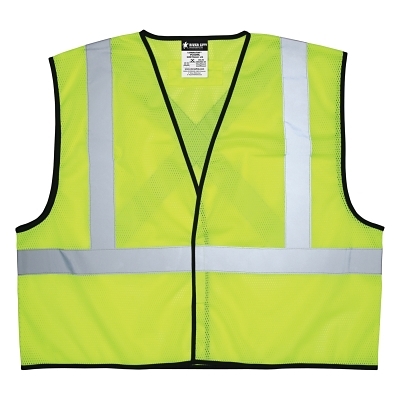Luminator® Safety Vests, Large, Fluorescent Orange