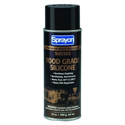 General-Purpose Food Grade Silicone Mold Release Lubricants, 12 oz Aerosol Can