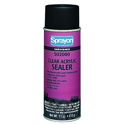 Clear Acrylic Sealants, 16 oz Aerosol Can, Clear