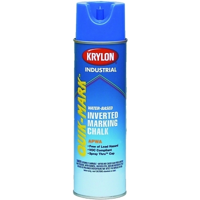 Quik-Mark APWA Inverted Marking Chalks, 17 oz Aerosol Can, APWA Blue
