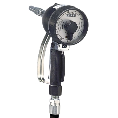 Mechanical Lube Meters, 16 qt, 1,000 psi, 1/2 in NPT(F), Oils, ATF, Antifreeze