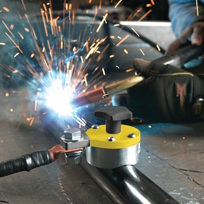 On/Off Magnetic Ground Clamp, 800 A, Adjustable/Finned