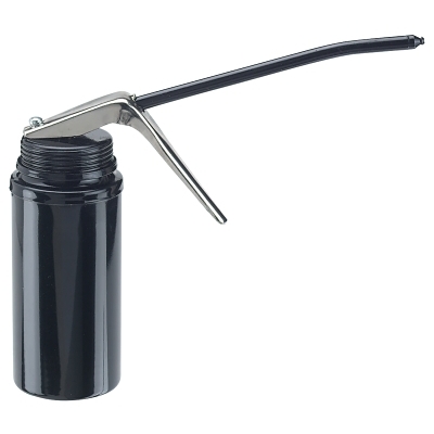 Pistol Oilers, 6 oz, Rigid 6 in Spout, With Base Holder