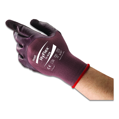 11-926 Oil Resistant Gloves, Size 8, Purple