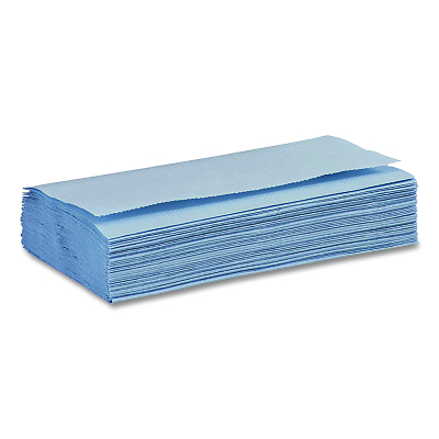 Windshield Paper Towels, Blue, 9.125 in x 10.25 in, Pack