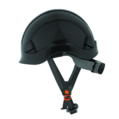 CH-300 Climbing Style Non-Vented Hard Hat, 6 pt Rapid Dial, Black