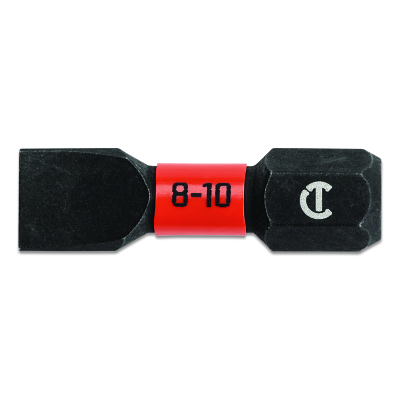 VORTEX™ Impact Power Bit, Slotted, 8-10 x 1 in, 4 EA/BX