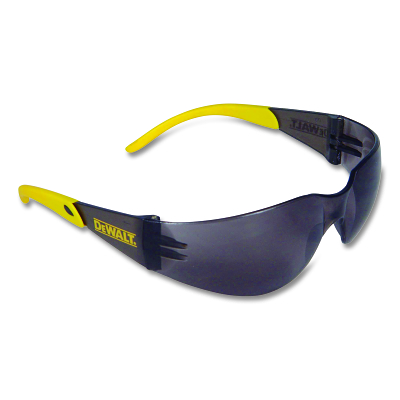 Protector™ Safety Glasses, Smoke, Polycarbonate Lens, Hard Coat, Plastic Frame, Smoke/Yellow