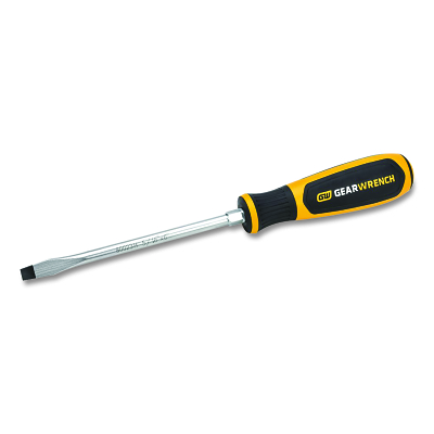 Dual Material Slotted Screwdriver, 5/16 in, 13.14 in OAL