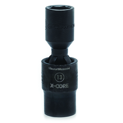6 Point Standard X-Core™ Pinless Universal Impact Metric Socket, 1/2 in Drive, 13 mm Opening