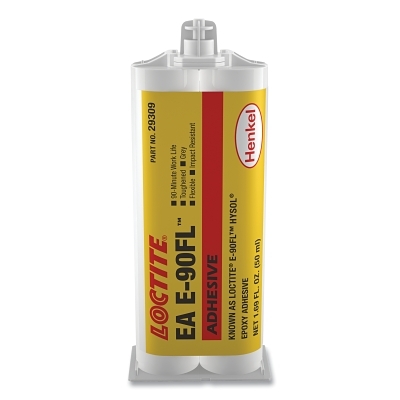 E-90FL™ Hysol® Epoxy Adhesive, 50 ml, Gray, Dual-Cartridge