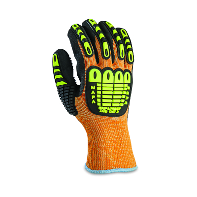 Cut Resistant Gloves, Exonit Plus 530, Size 11, Orange, Nitrile Grip, Cut A2