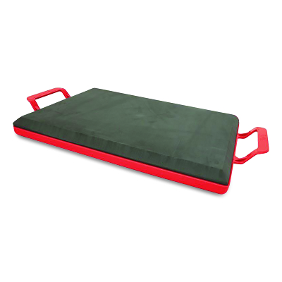 QLT Kneeler Board, 19 in x 13-1/2 in Black Foam Pad on Polypropylene Tray, Extra-Large Handle Grips