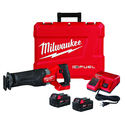 M18 FUEL™ SAWZALL® Cordless Reciprocating Saw, 18 V, M18™ REDLITHIUM™ XC5.0, 1-1/4 in Stroke Length, Kit with 2 Battery Packs