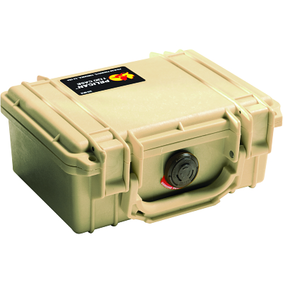 Protector Case™ Series Small Case, 1120 WF/WL, 0.07 ft³, 7.29 in L x 4.78 in W x 3.33 in H Interior, Desert Tan