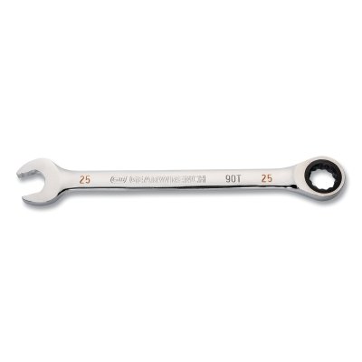 90-Tooth 12 Point Ratcheting Combination Wrench, Metric, 25 mm