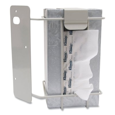 Tissue Box Bracket, 9 in H, Metal, Gray