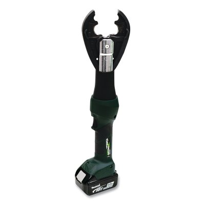 GATOR® 6-Ton In-Line Cordless Crimper, Standard, 18.5 in OAL, CJK, Incl 120 V Charger, (2) 4.0 Ah 18 V Li-Ion Batt