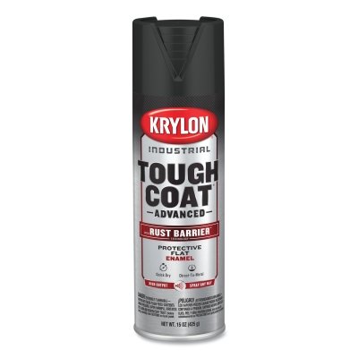 Tough Coat® Advanced with Rust Barrier® Technology Spray Paint, 15 oz, Black, Flat