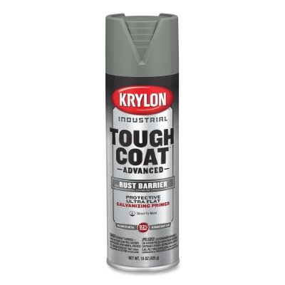 Tough Coat® Advanced with Rust Barrier® Technology Spray Paint, 15 oz, Galvanizing Gray Primer, Gloss