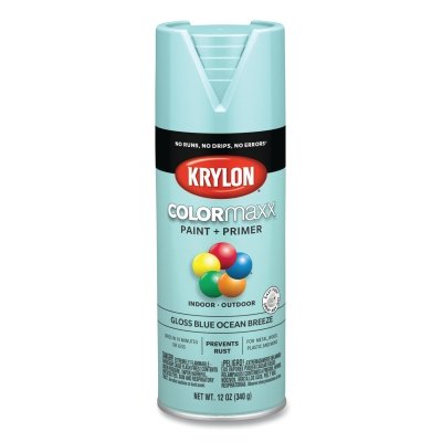 COLORmaxx™ Paint + Primer Spray Paint, 12 oz, Blue Ocean Breeze, Gloss