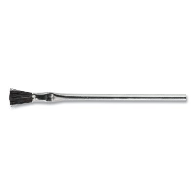 Tin-Handled Acid Brush, 3/8 in W, Black Horsehair Fill