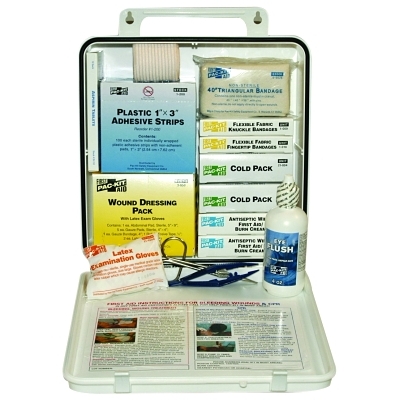 50 Person ANSI Plus First Aid Kit, Steel Case