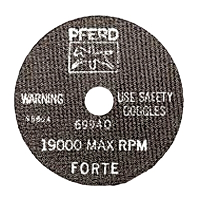 A-PSF Thin Cut-Off Wheel, Type 1, 4 in Dia, .04 in Thick, 60 Grit Alum. Oxide