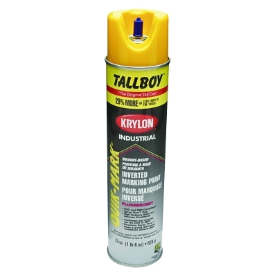 TALLBOY Inverted Marking Paints, 22 oz Aerosol Can, Fluorescent Orange