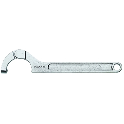 Hinged Pin Spanner Wrenches, 4 23/32 in Opening, Pin, 13 37/64 in