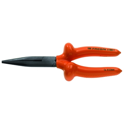 Insulated Needle Nose Pliers, 8 9/32 in