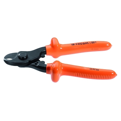 Insulated Cable Cutters, 7 7/8 in, Shear Cut
