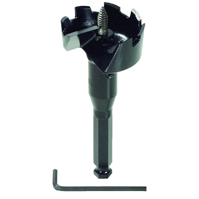 Self-feed Wood Bits, 18 in Hex Key Extension
