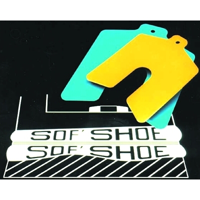 Sof Shoe Shims, 0.05, Elastomer, 0.02" x 2" x 2"