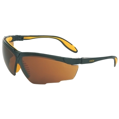 Genesis X2 Eyewear, Espresso Lens, Ultra-dura, Black/Yellow Frame