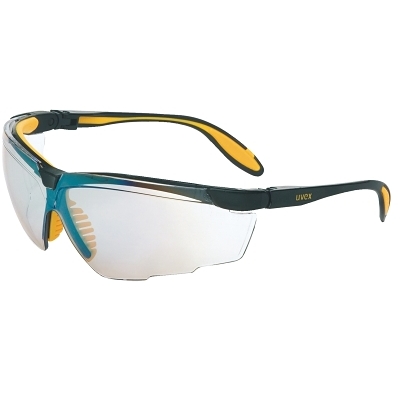Genesis X2 Eyewear, SCT-Reflect 50 Lens, Ultra-dura, Black/Yellow Frame