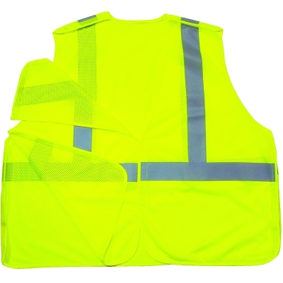 GloWear® 8215BA Type R Class 2 Breakaway Mesh Safety Vest, Small/Medium, Orange